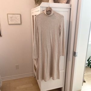 Cream Mango knit dress. Never worn
